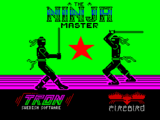 Ninja Master title screen for ZX Spectrum